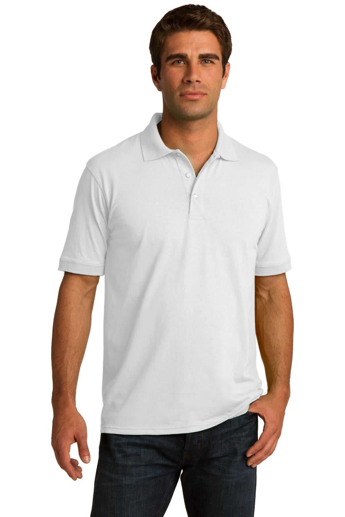 Port & Company Men's Core Blend Jersey Knit Polo 2 of 3 Mens Apparel Shirts & Tops