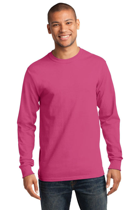 Port & Company Men's Long Sleeve Essential Tee. PC61LS Mens Apparel Shirts & Tops