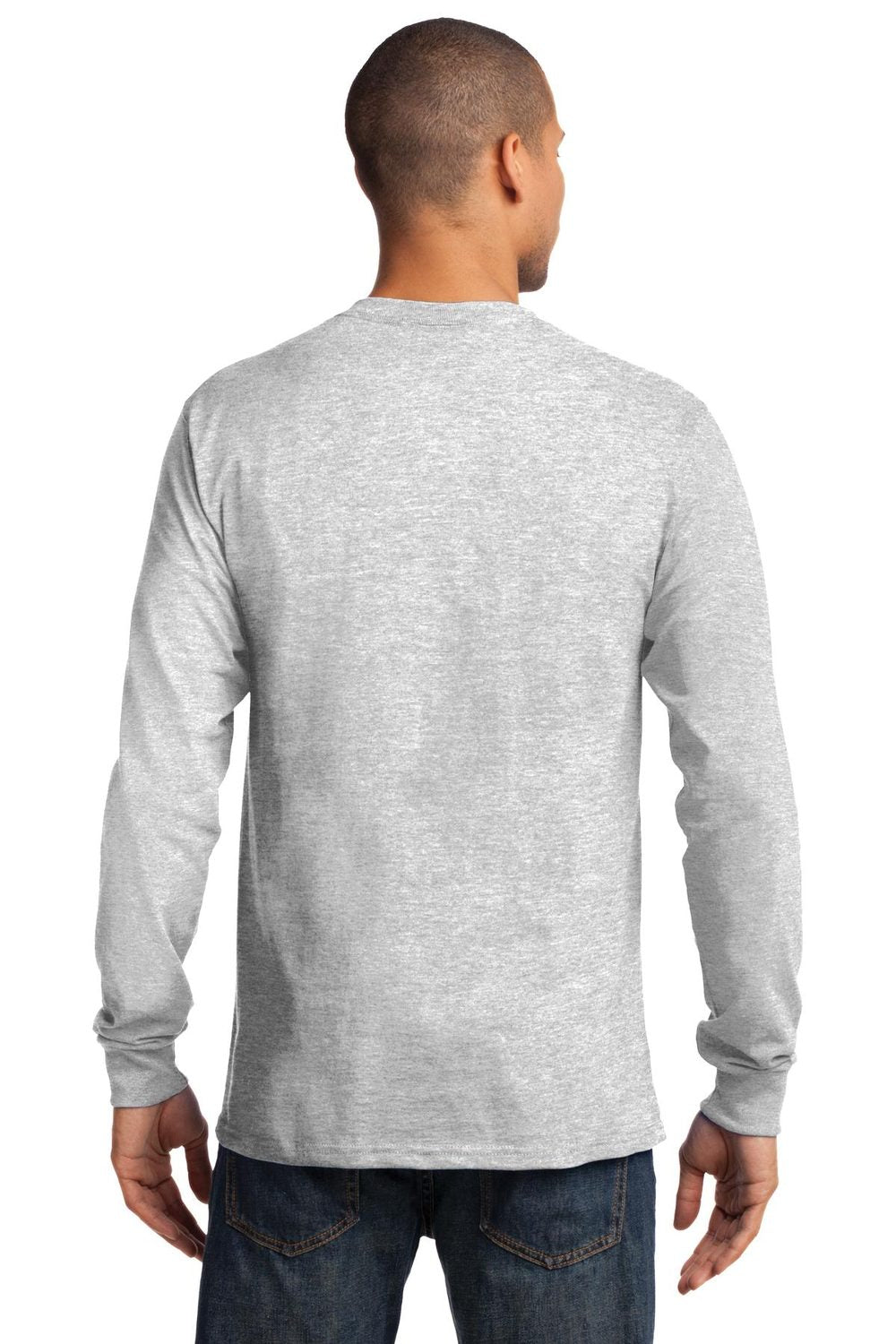 Port & Company Men's Long Sleeve Essential Tee. PC61LS Mens Apparel Shirts & Tops