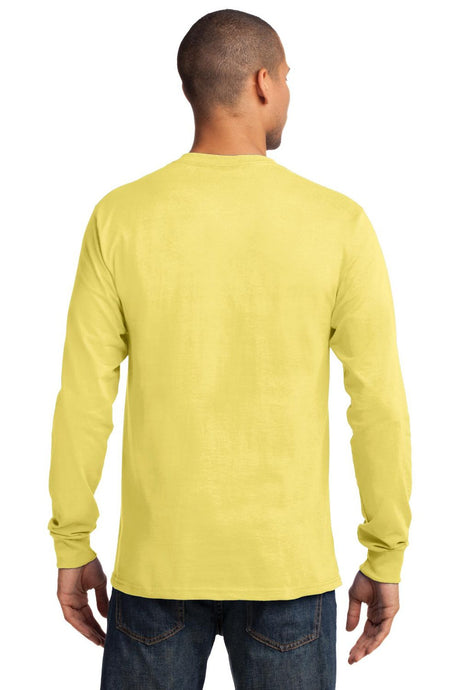 Port & Company Men's Long Sleeve Essential Tee. PC61LS Mens Apparel Shirts & Tops