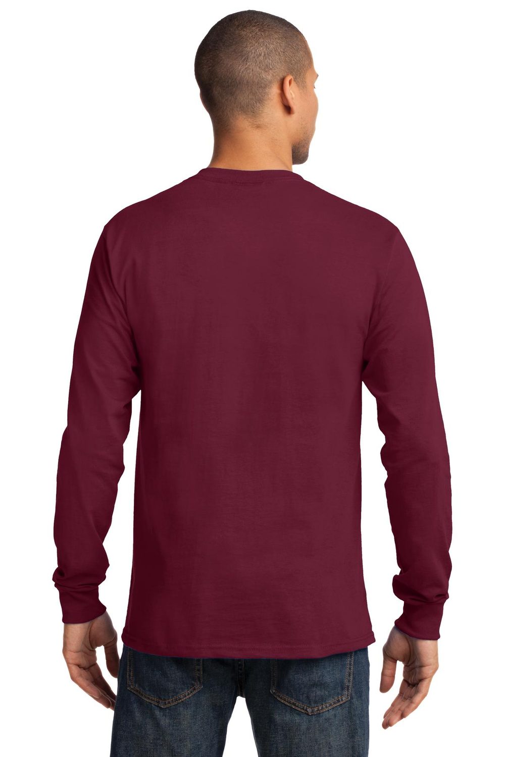 Port & Company Men's Long Sleeve Essential Tee. PC61LS Mens Apparel Shirts & Tops