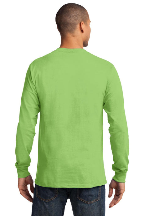 Port & Company Men's Long Sleeve Essential Tee. PC61LS Mens Apparel Shirts & Tops