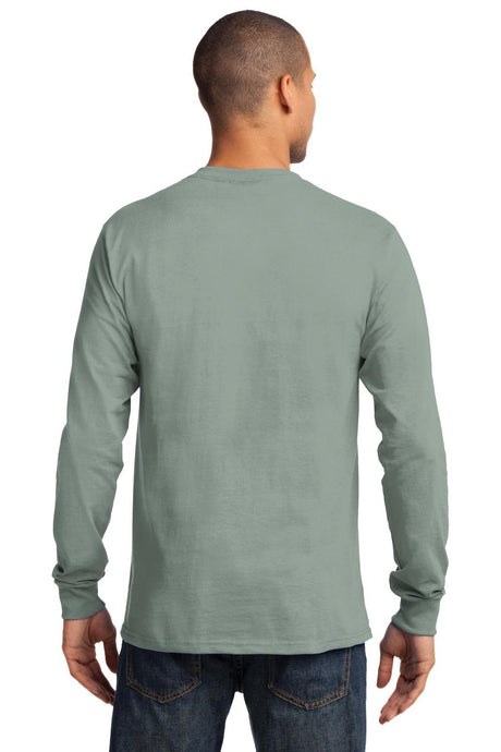 Port & Company Men's Long Sleeve Essential Tee. PC61LS Mens Apparel Shirts & Tops