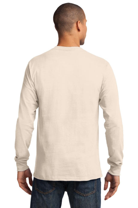 Port & Company Men's Long Sleeve Essential Tee. PC61LS Mens Apparel Shirts & Tops