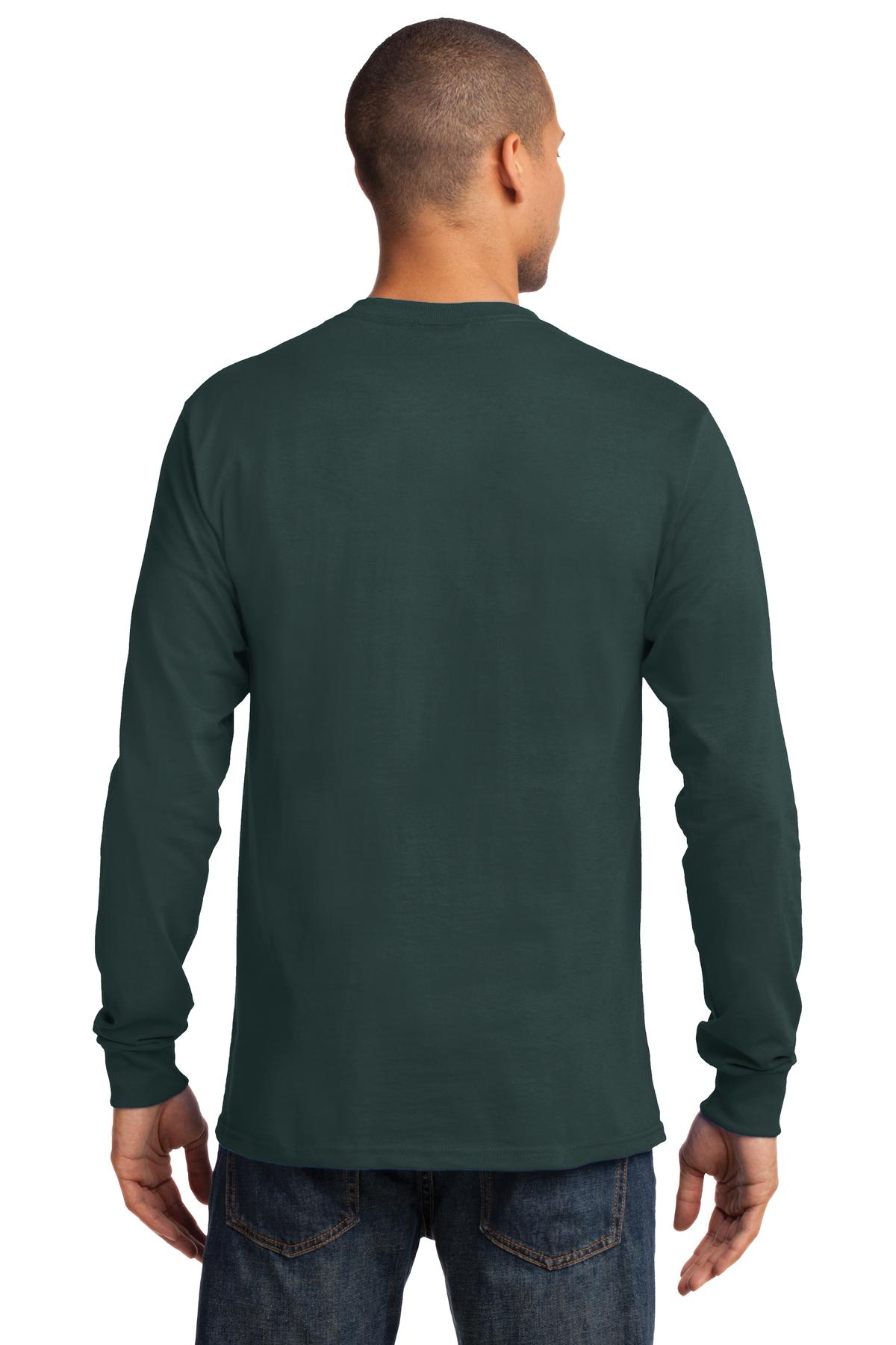 Port & Company Men's Long Sleeve Essential Tee. PC61LS Mens Apparel Shirts & Tops