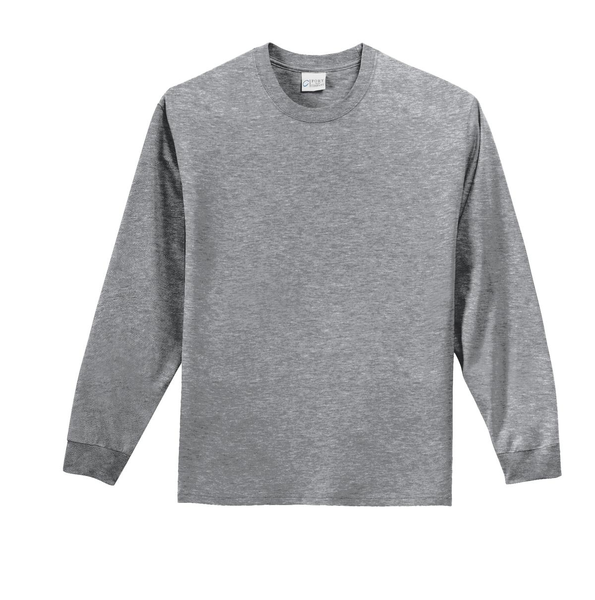 Port & Company Men's Long Sleeve Essential Tee. PC61LS Mens Apparel Shirts & Tops