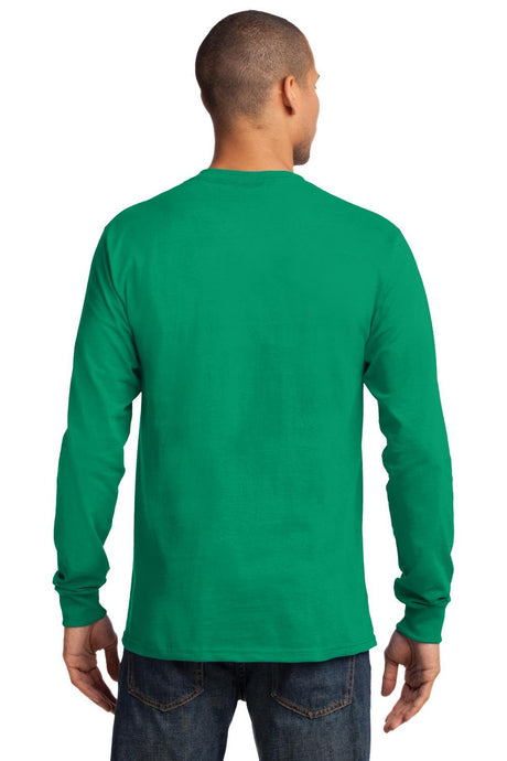 Port & Company Men's Long Sleeve Essential Tee. PC61LS Mens Apparel Shirts & Tops