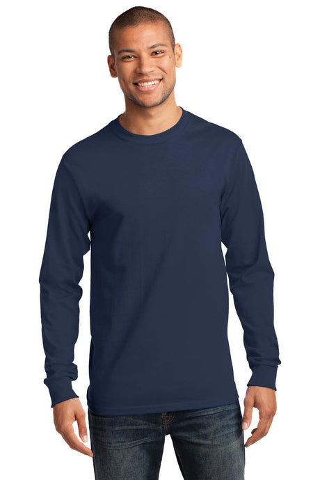 Port & Company Men's Long Sleeve Essential Tee. PC61LS Mens Apparel Shirts & Tops