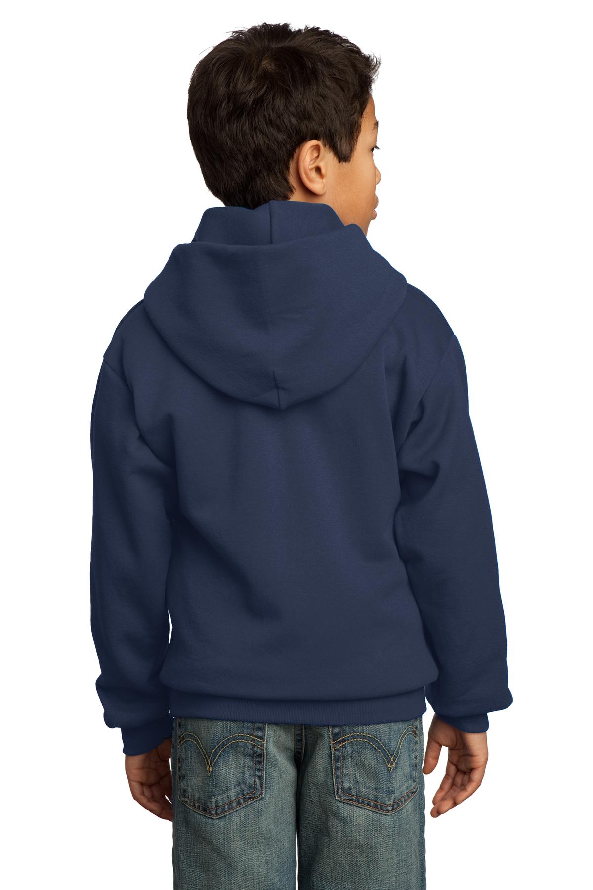 Port & Company Youth Core Fleece Pullover Hooded Sweatshirt Youth Apparel Hoodies & Sweatshirts