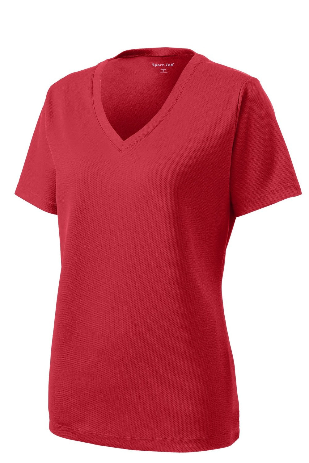 Sport-Tek Women's PosiCharge RacerMesh V-Neck Tee Womens Apparel Shirts & Tops