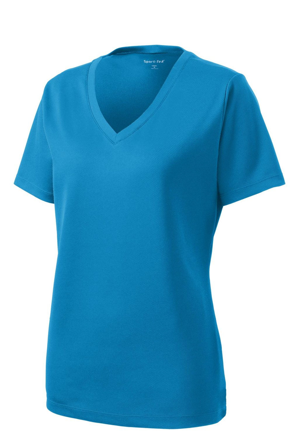 Sport-Tek Women's PosiCharge RacerMesh V-Neck Tee Womens Apparel Shirts & Tops