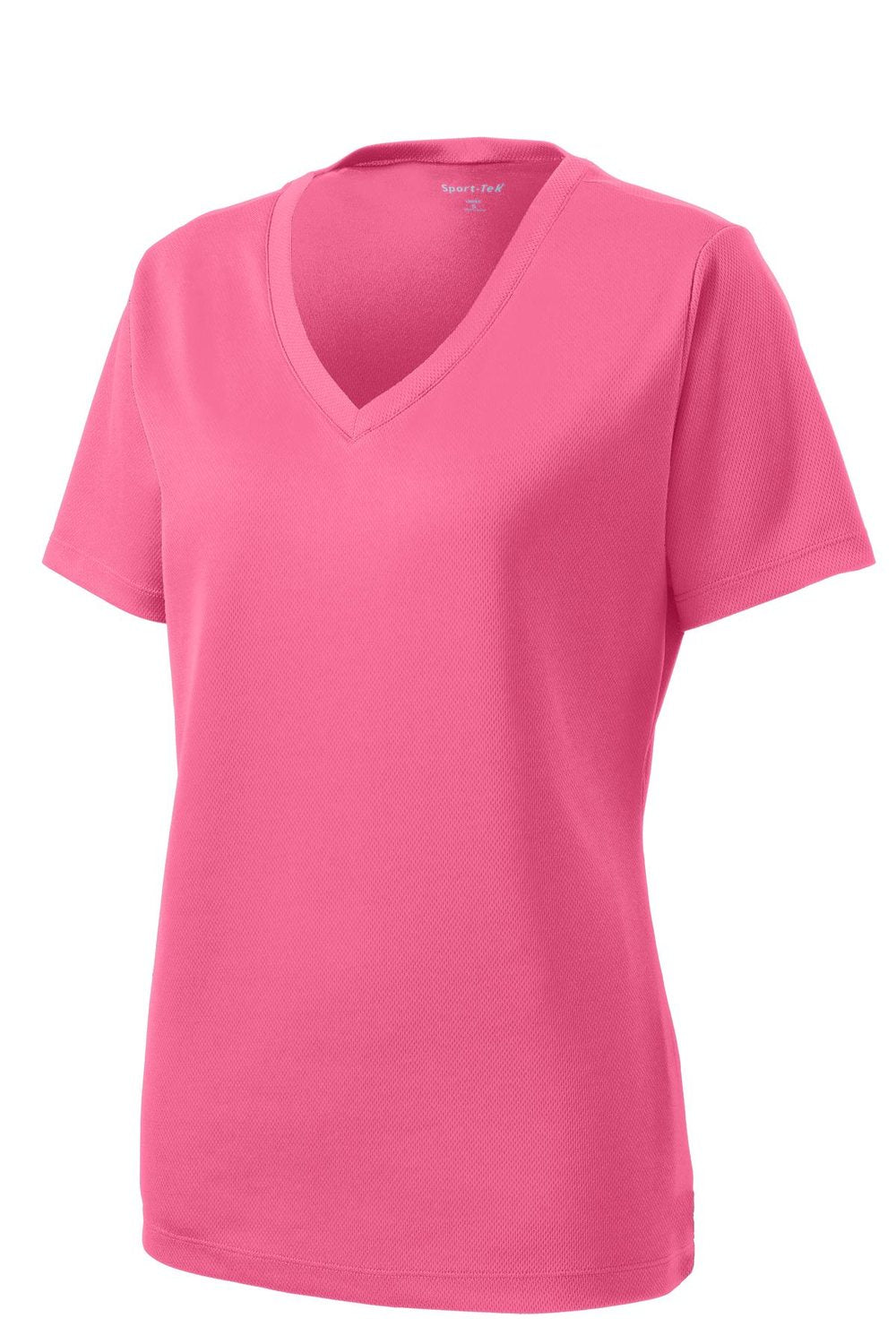 Sport-Tek Women's PosiCharge RacerMesh V-Neck Tee Womens Apparel Shirts & Tops