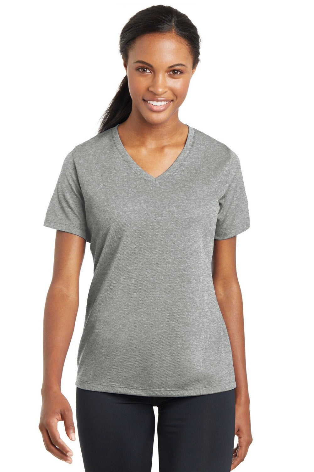 Sport-Tek Women's PosiCharge RacerMesh V-Neck Tee Womens Apparel Shirts & Tops
