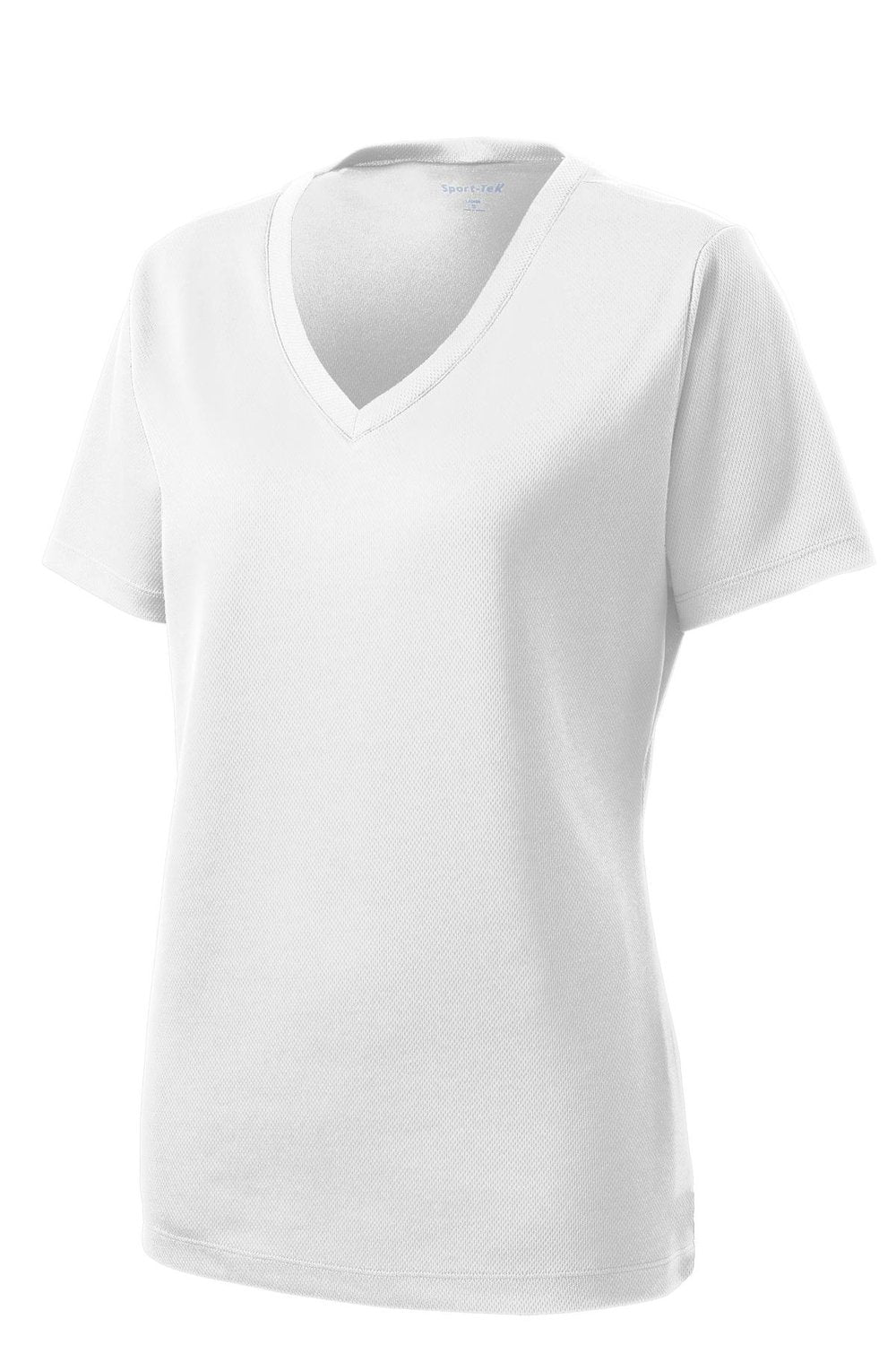 Sport-Tek Women's PosiCharge RacerMesh V-Neck Tee Womens Apparel Shirts & Tops