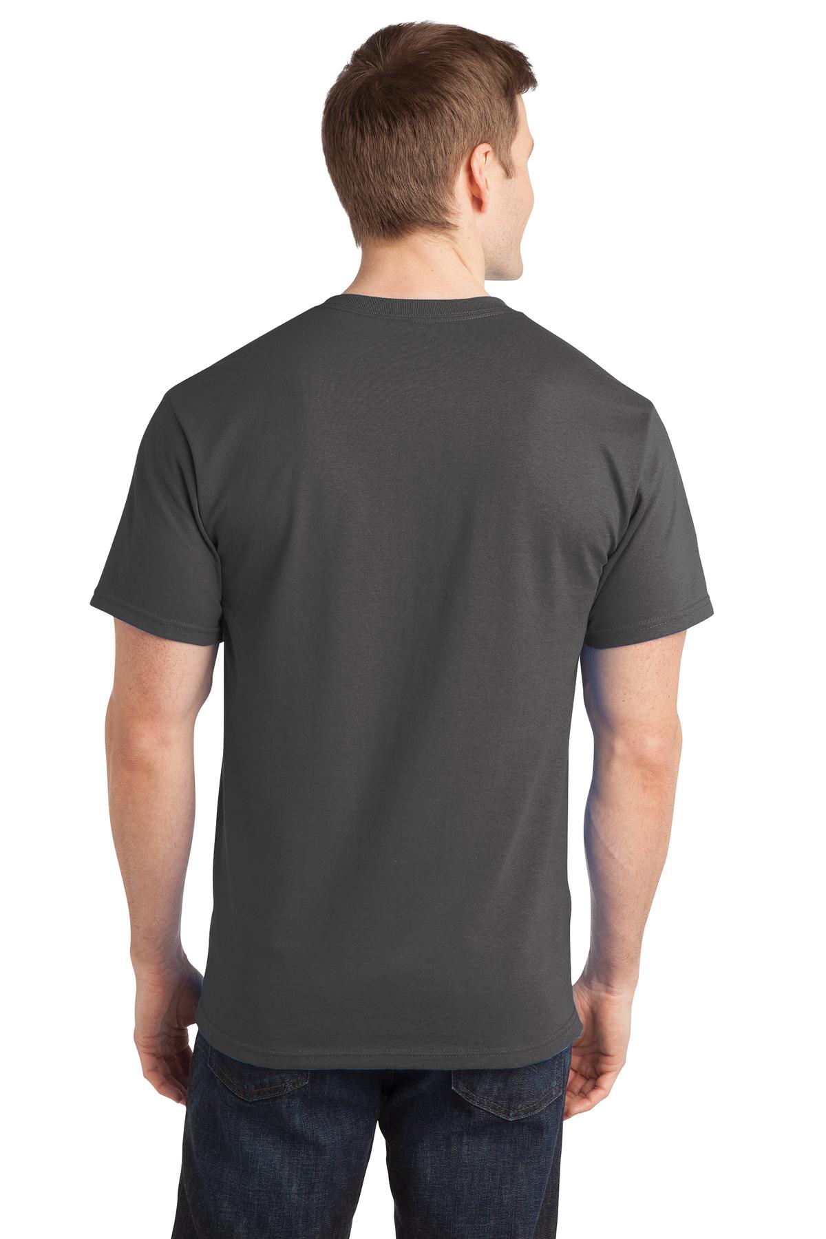 Port & Company - Adult Ring Spun Cotton Tee Mens Apparel Shirts & Tops