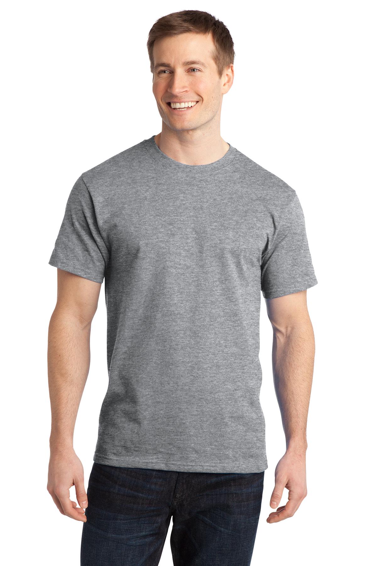 Port & Company - Adult Ring Spun Cotton Tee Mens Apparel Shirts & Tops