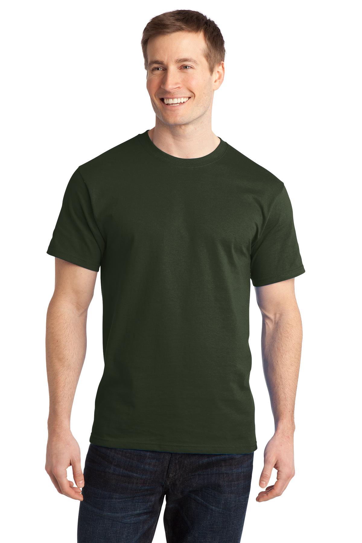 Port & Company - Adult Ring Spun Cotton Tee Mens Apparel Shirts & Tops