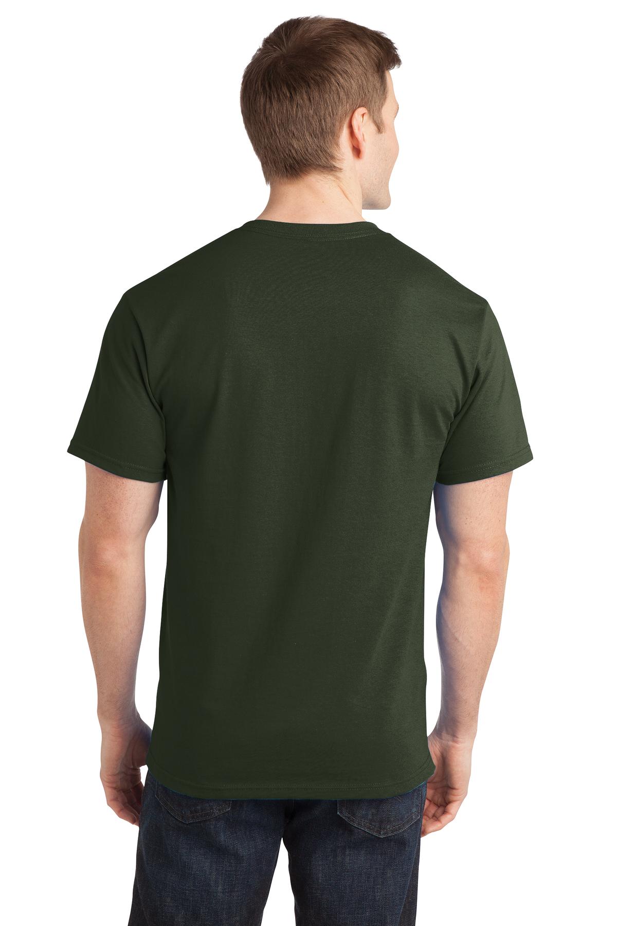 Port & Company - Adult Ring Spun Cotton Tee Mens Apparel Shirts & Tops
