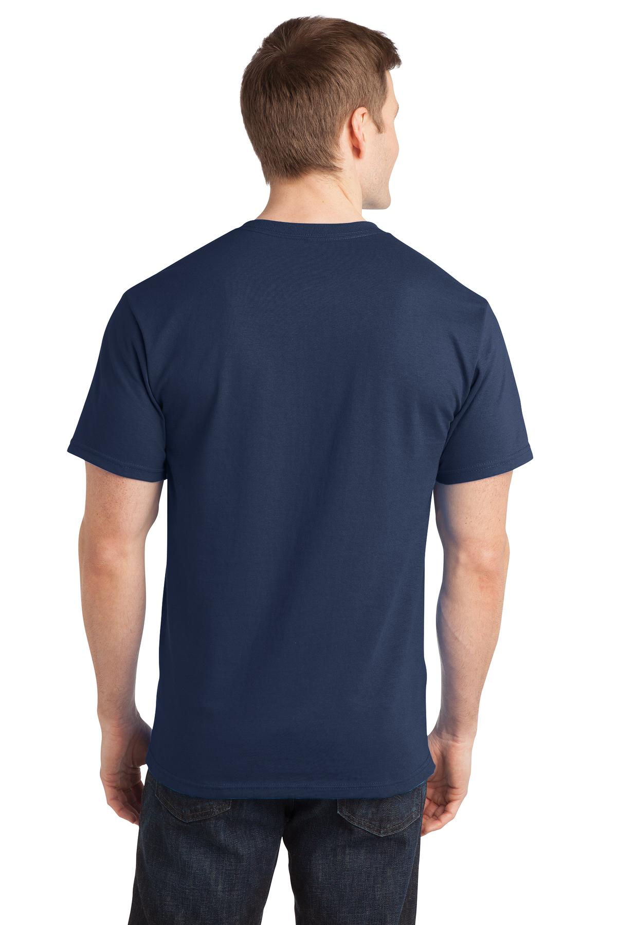 Port & Company - Adult Ring Spun Cotton Tee Mens Apparel Shirts & Tops