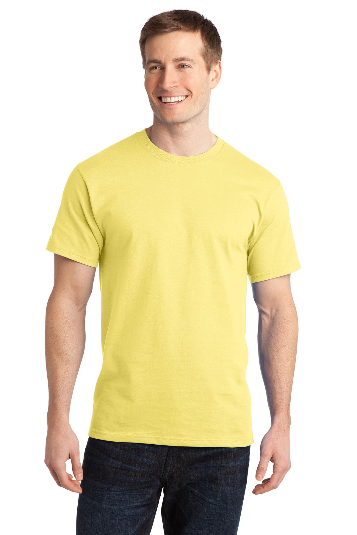 Port & Company - Adult Ring Spun Cotton Tee Mens Apparel Shirts & Tops