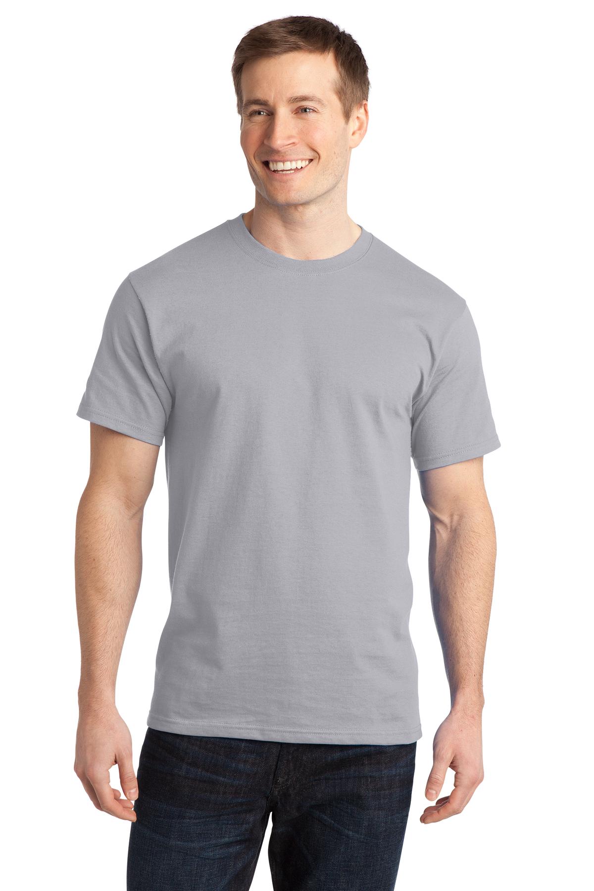 Port & Company - Adult Ring Spun Cotton Tee Mens Apparel Shirts & Tops