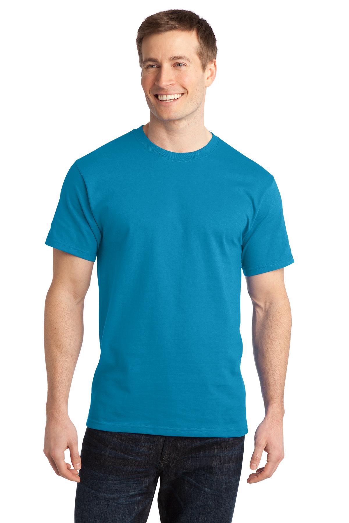 Port & Company - Adult Ring Spun Cotton Tee Mens Apparel Shirts & Tops