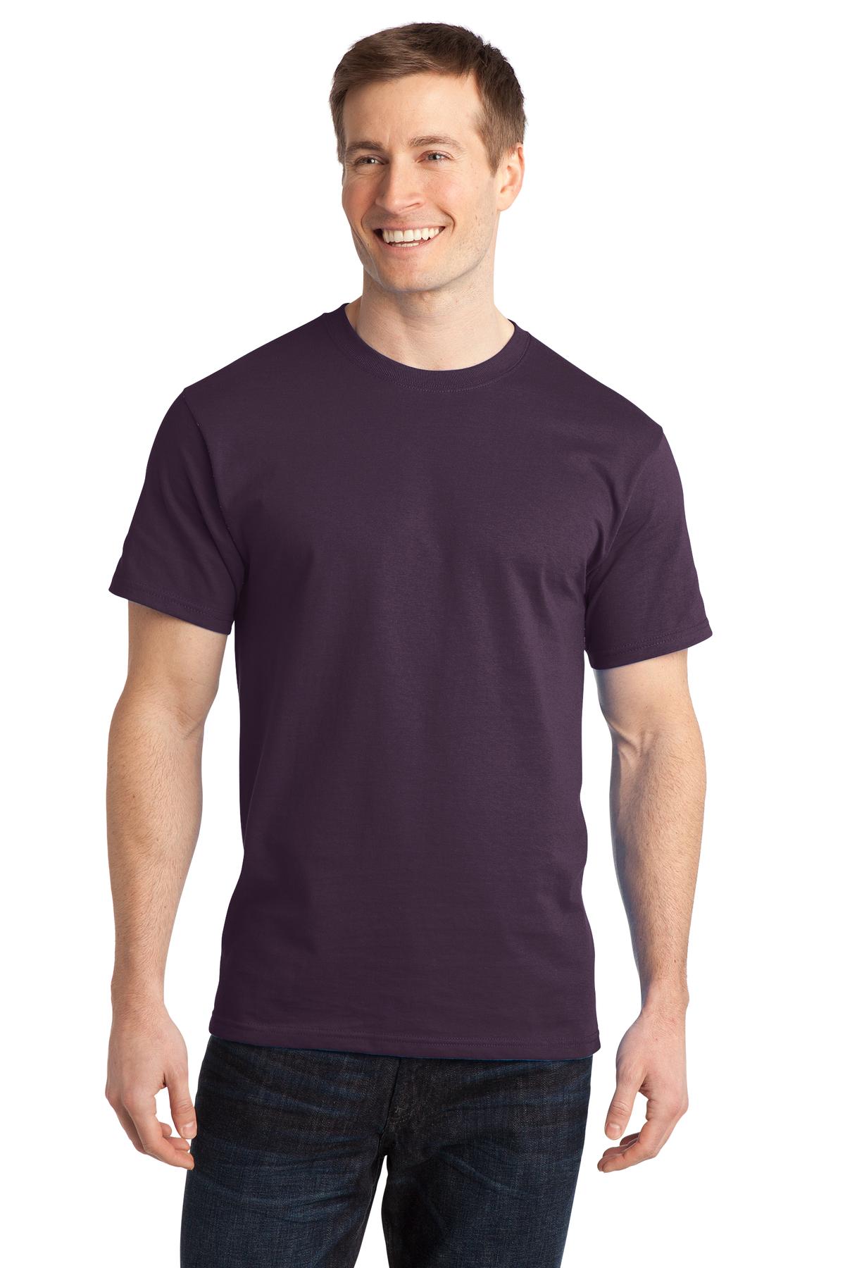 Port & Company - Adult Ring Spun Cotton Tee Mens Apparel Shirts & Tops