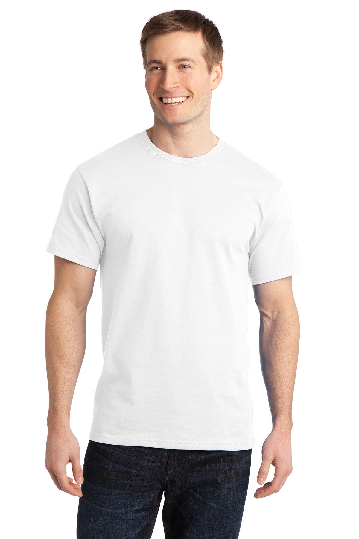 Port & Company - Adult Ring Spun Cotton Tee Mens Apparel Shirts & Tops