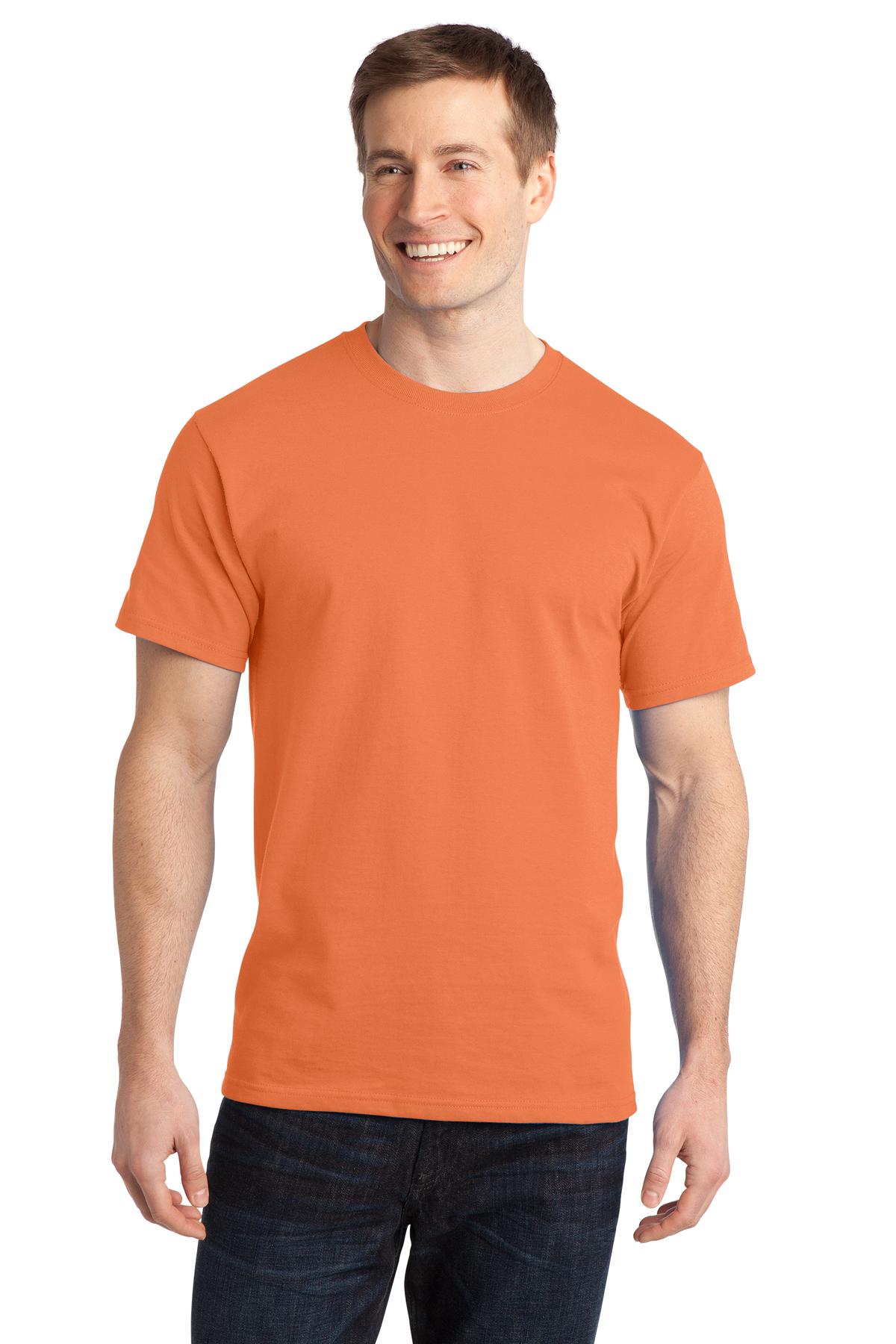 Port & Company - Adult Ring Spun Cotton Tee Mens Apparel Shirts & Tops