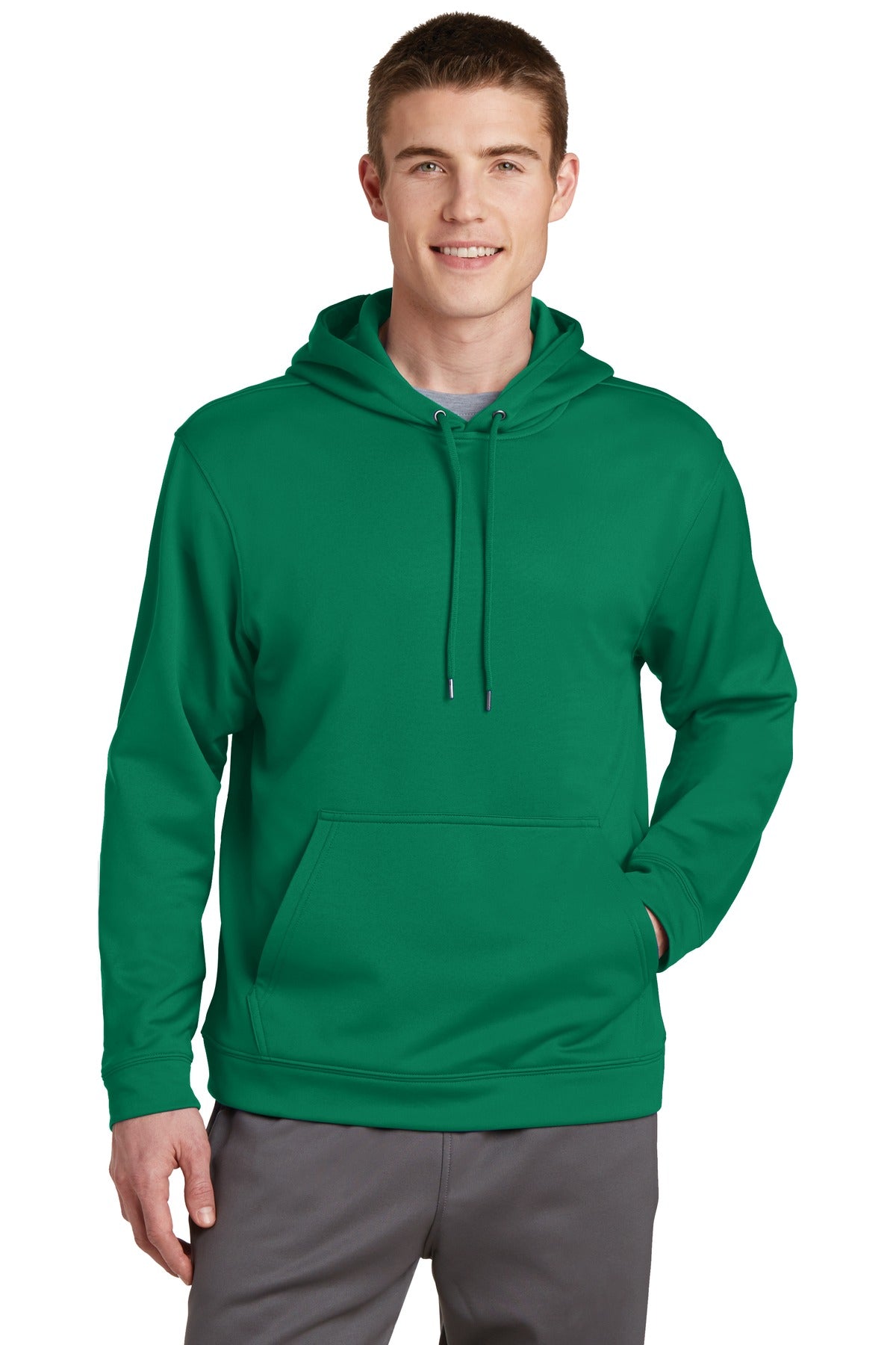 Sport-Tek Men's Sport-Wick Fleece Hooded Pullover Mens Apparel Sweatshirts & Fleece