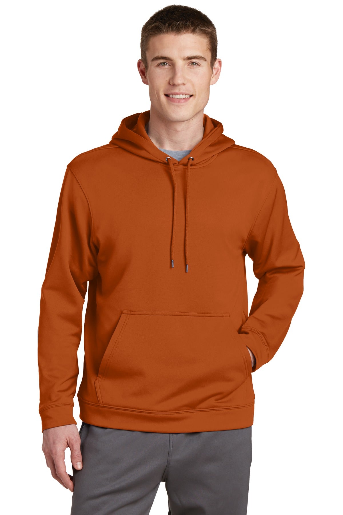 Sport-Tek Men's Sport-Wick Fleece Hooded Pullover Mens Apparel Sweatshirts & Fleece