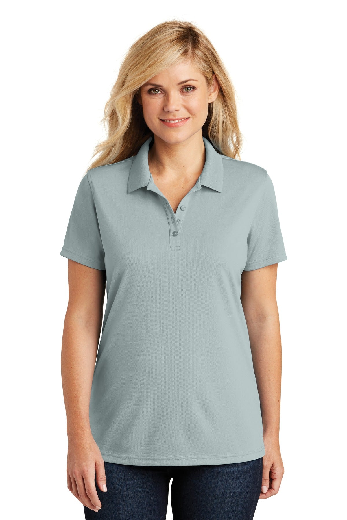 Port Authority Ladies Dry Zone UV Micro-Mesh Polo. LK110 Womens Apparel Shirts & Tops