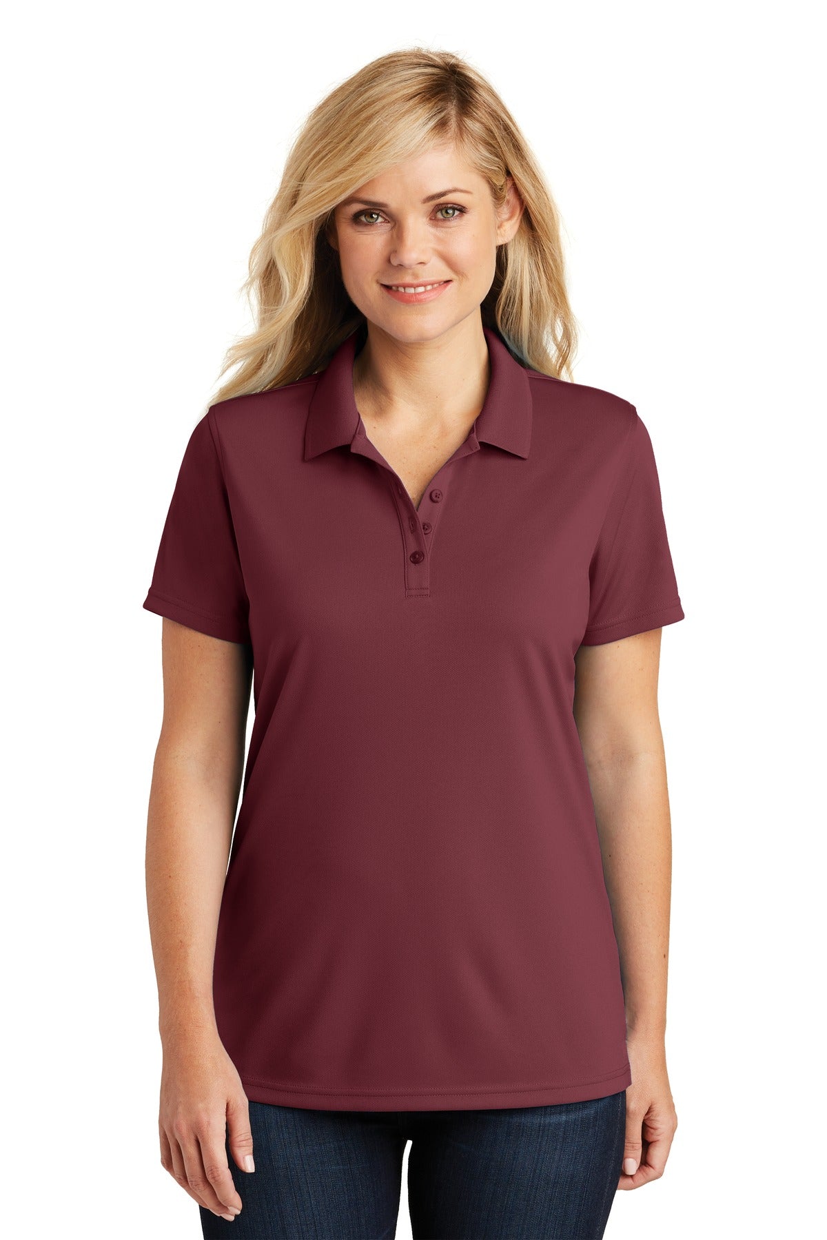 Port Authority Ladies Dry Zone UV Micro-Mesh Polo. LK110 Womens Apparel Shirts & Tops
