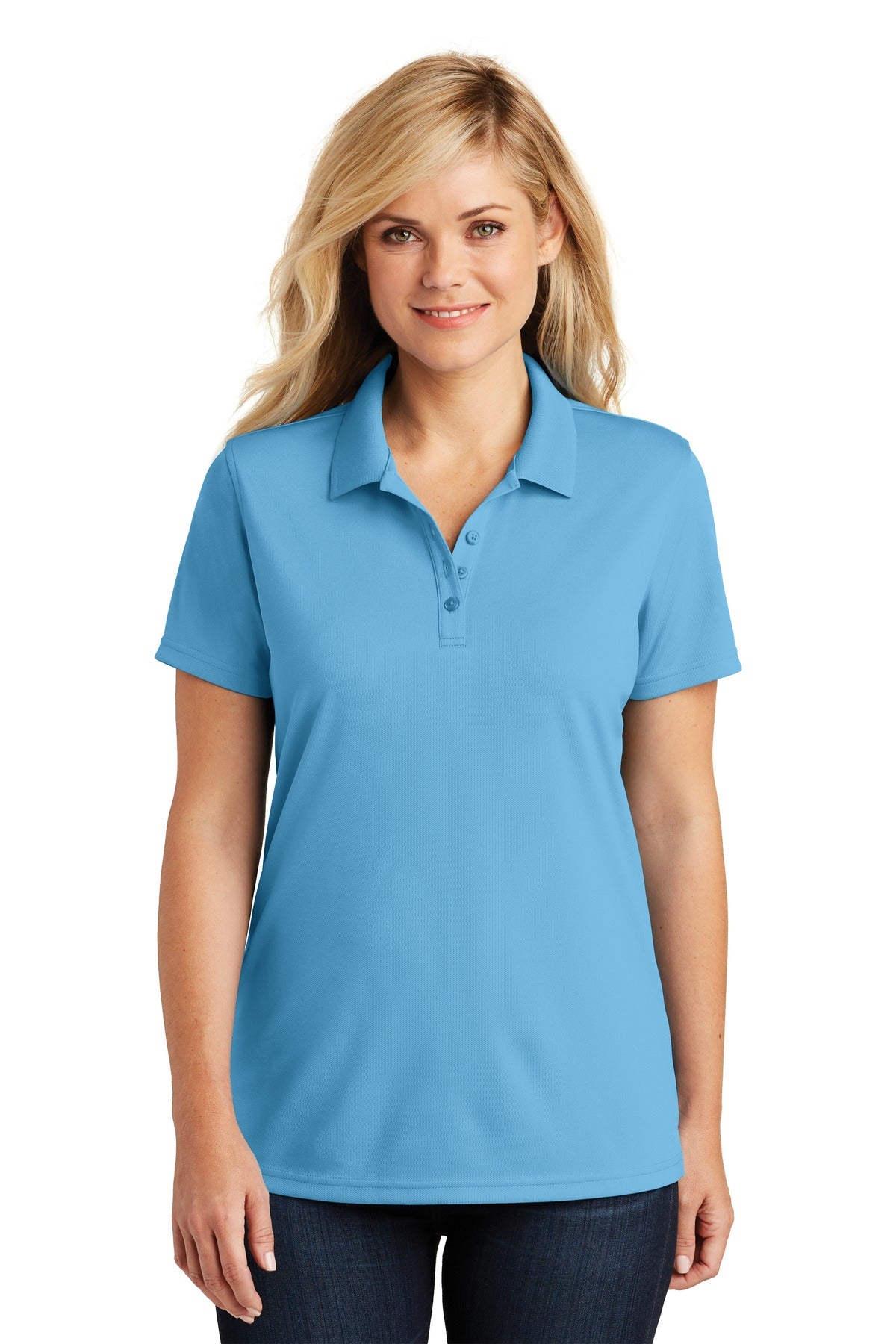 Port Authority Ladies Dry Zone UV Micro-Mesh Polo. LK110 Womens Apparel Shirts & Tops
