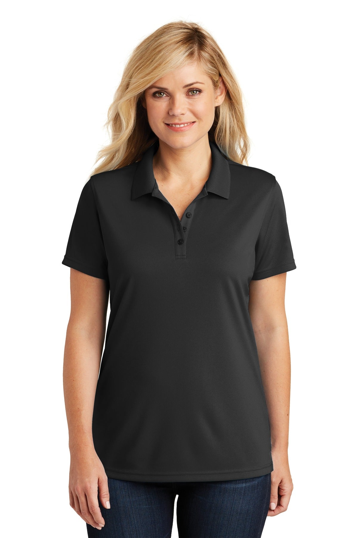 Port Authority Ladies Dry Zone UV Micro-Mesh Polo. LK110 Womens Apparel Shirts & Tops
