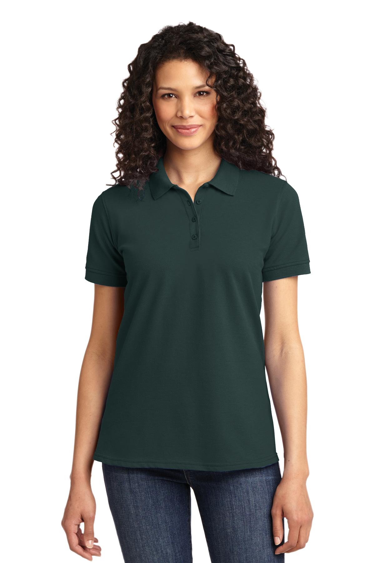 Port & Company Women's Core Blend Pique Polo. LKP155 Womens Apparel Shirts & Tops