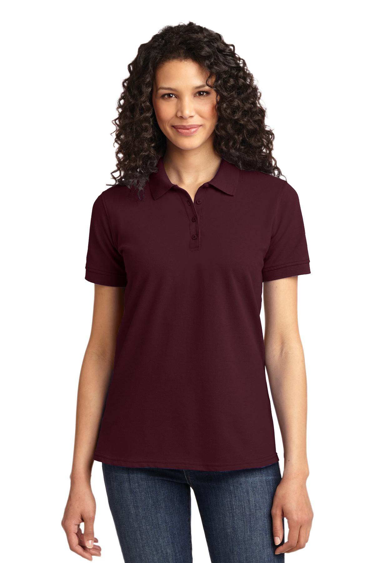Port & Company Women's Core Blend Pique Polo. LKP155 Womens Apparel Shirts & Tops