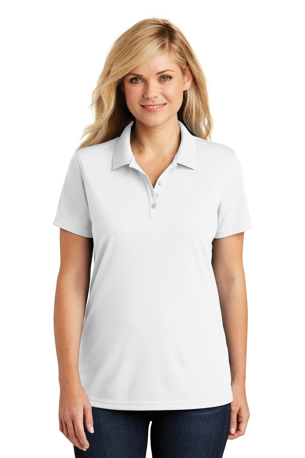 Port Authority Ladies Dry Zone UV Micro-Mesh Polo. LK110 Womens Apparel Shirts & Tops
