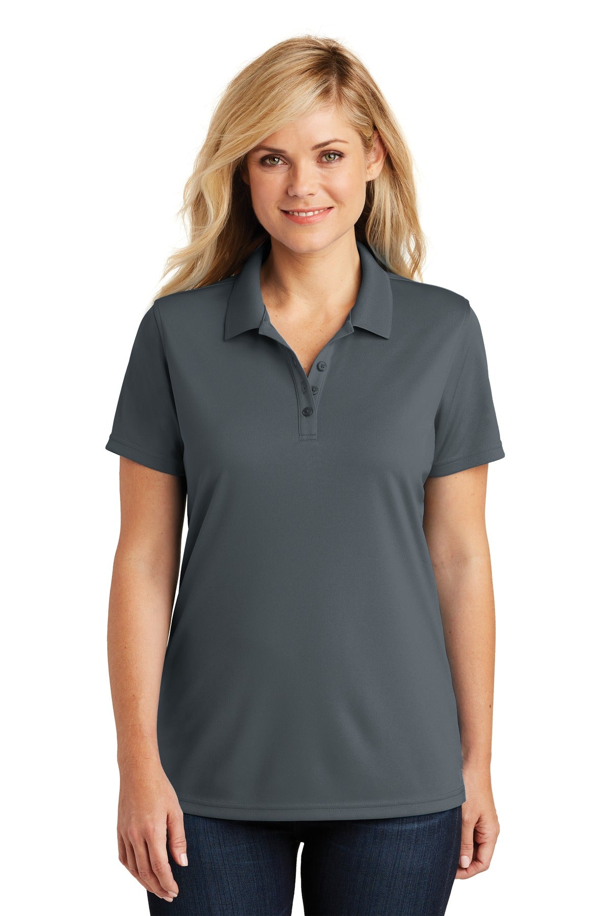 Port Authority Ladies Dry Zone UV Micro-Mesh Polo. LK110 Womens Apparel Shirts & Tops