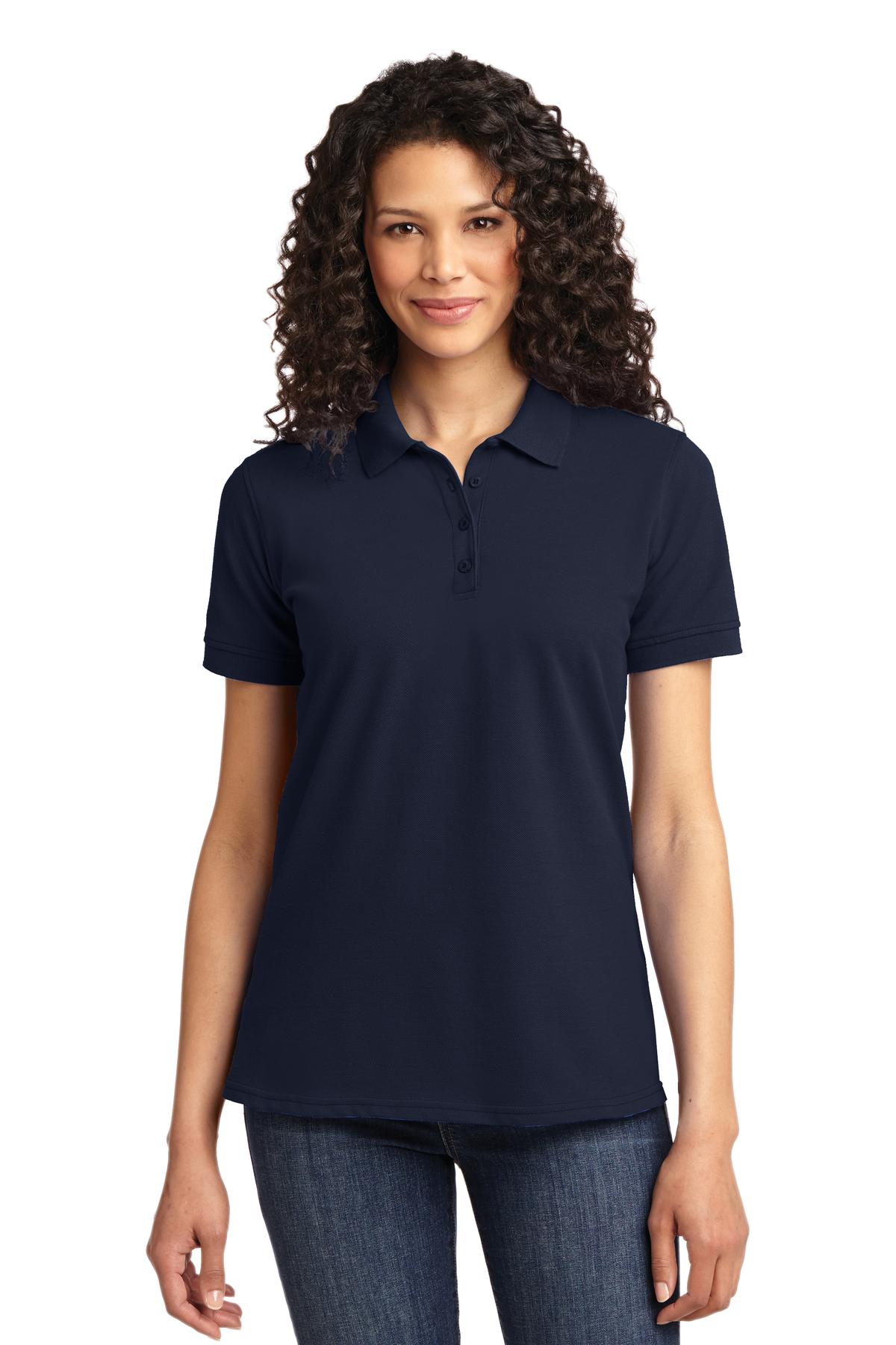 Port & Company Women's Core Blend Pique Polo. LKP155 Womens Apparel Shirts & Tops