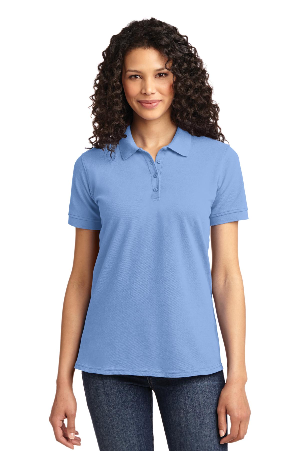 Port & Company Women's Core Blend Pique Polo. LKP155 Womens Apparel Shirts & Tops