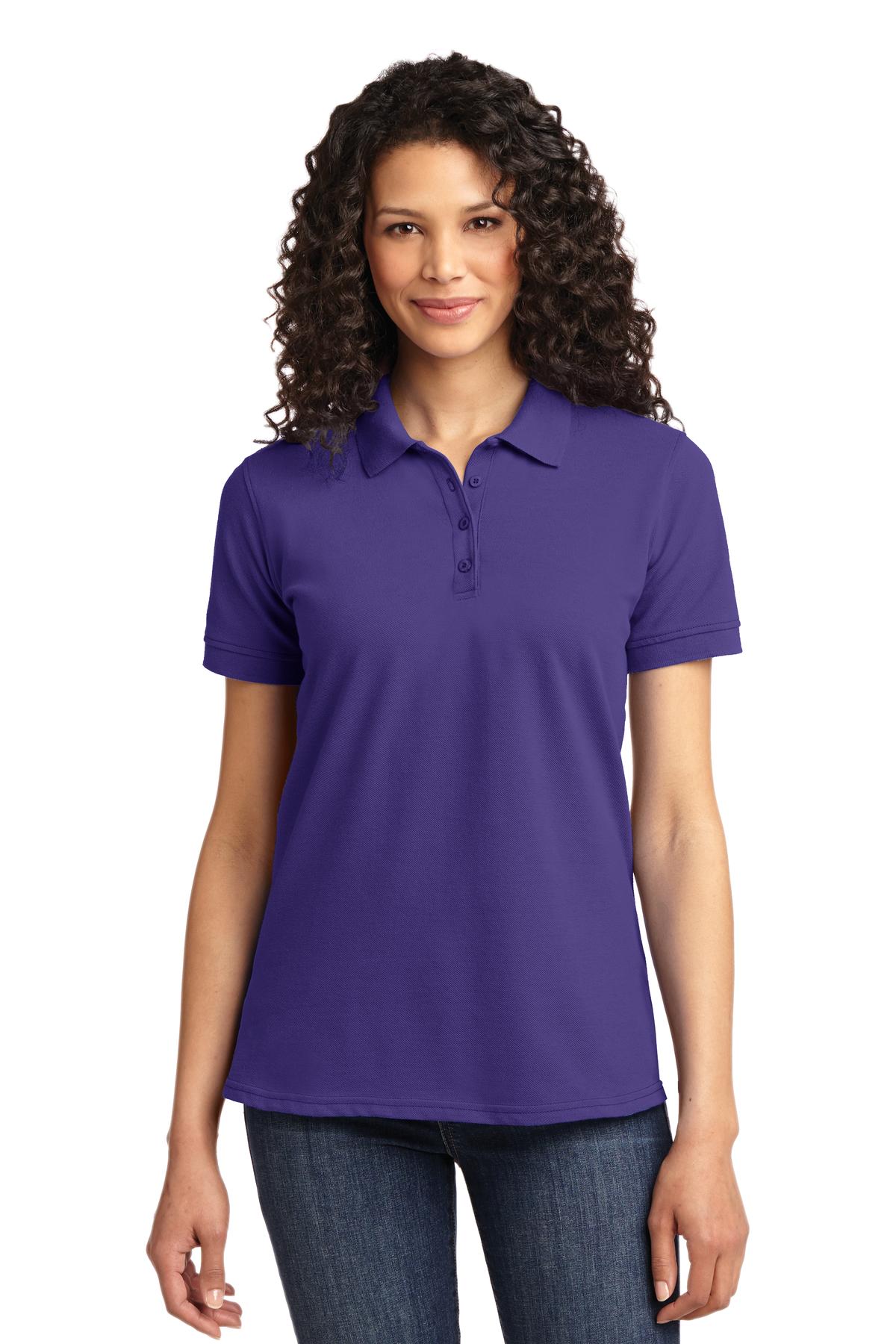 Port & Company Women's Core Blend Pique Polo. LKP155 Womens Apparel Shirts & Tops