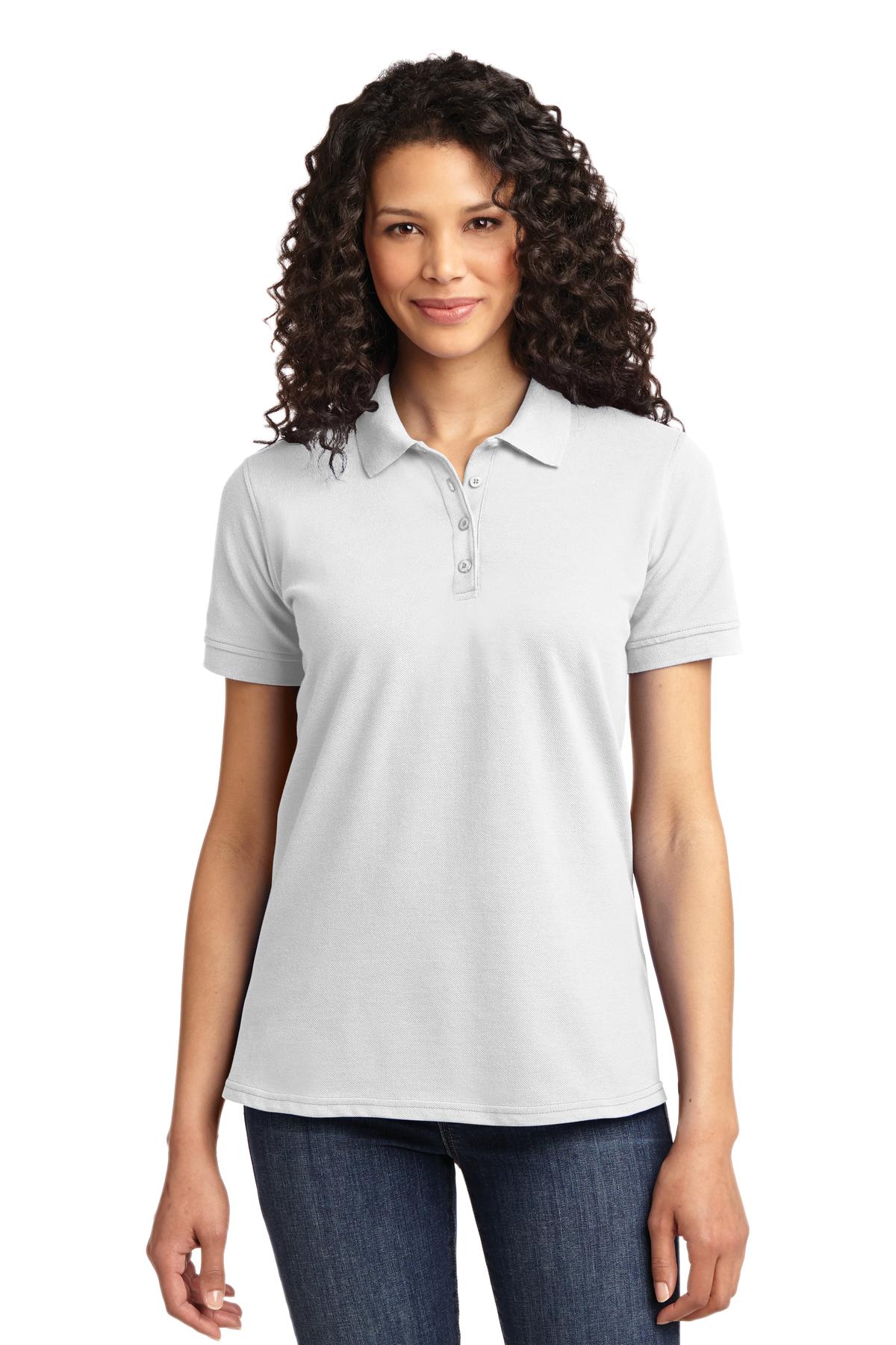 Port & Company Women's Core Blend Pique Polo. LKP155 Womens Apparel Shirts & Tops