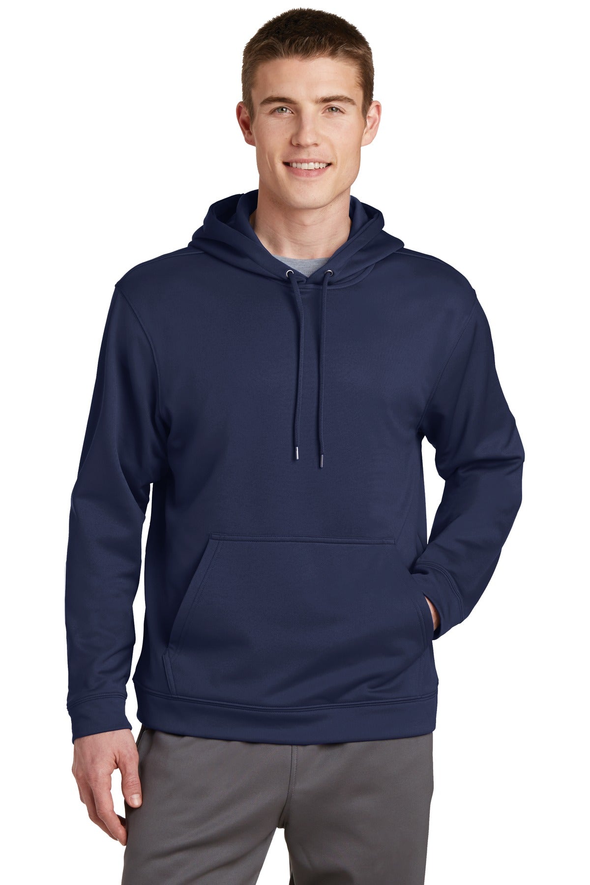 Sport-Tek Men's Sport-Wick Fleece Hooded Pullover Mens Apparel Sweatshirts & Fleece