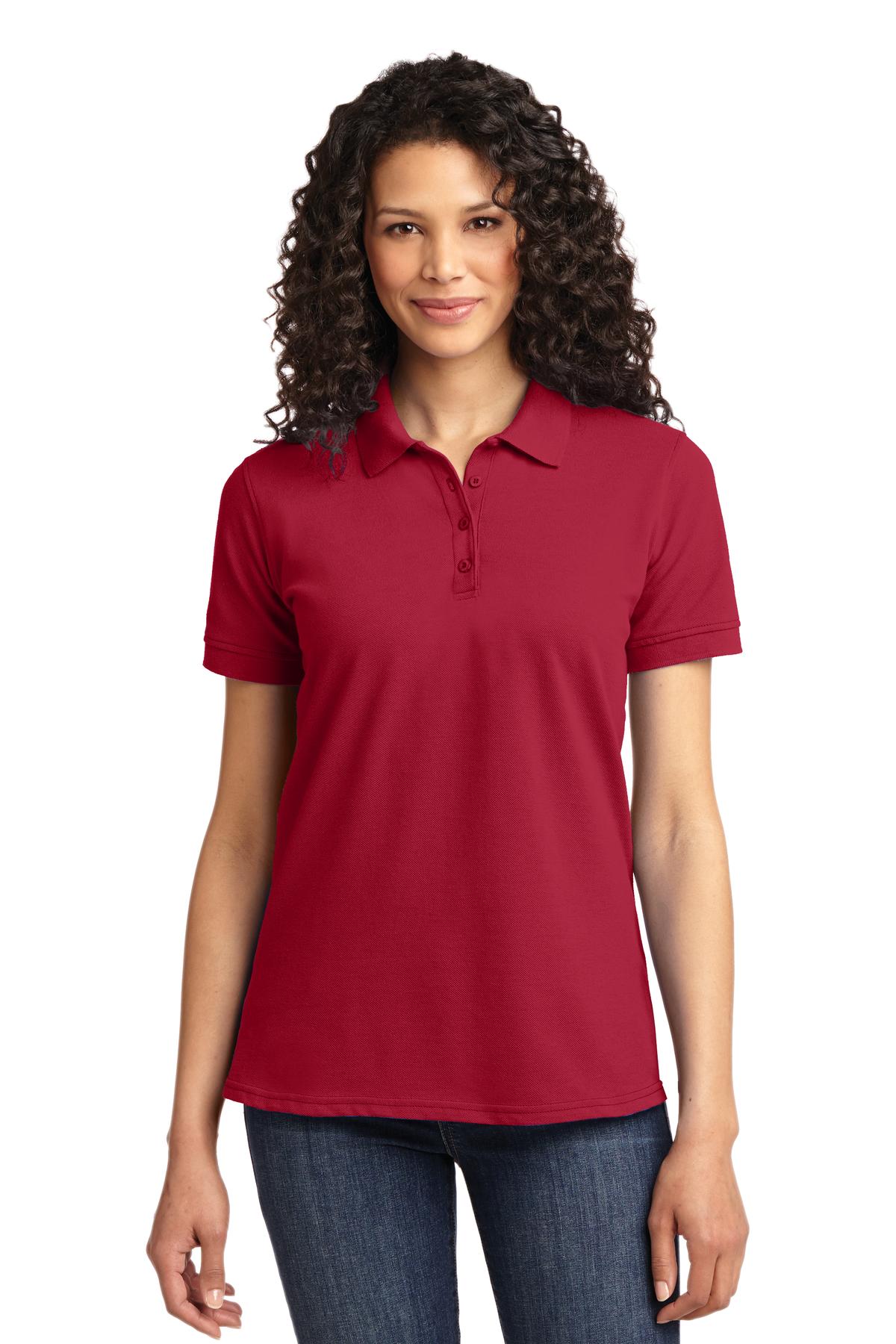 Port & Company Women's Core Blend Pique Polo. LKP155 Womens Apparel Shirts & Tops