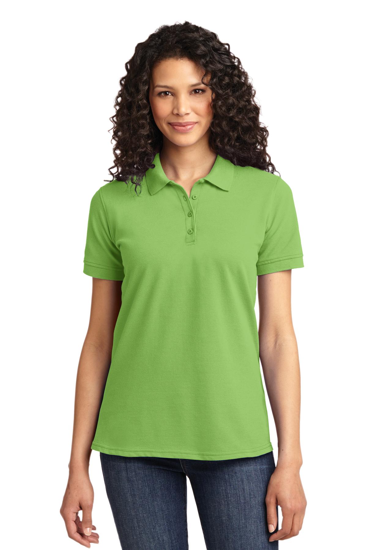 Port & Company Women's Core Blend Pique Polo. LKP155 Womens Apparel Shirts & Tops