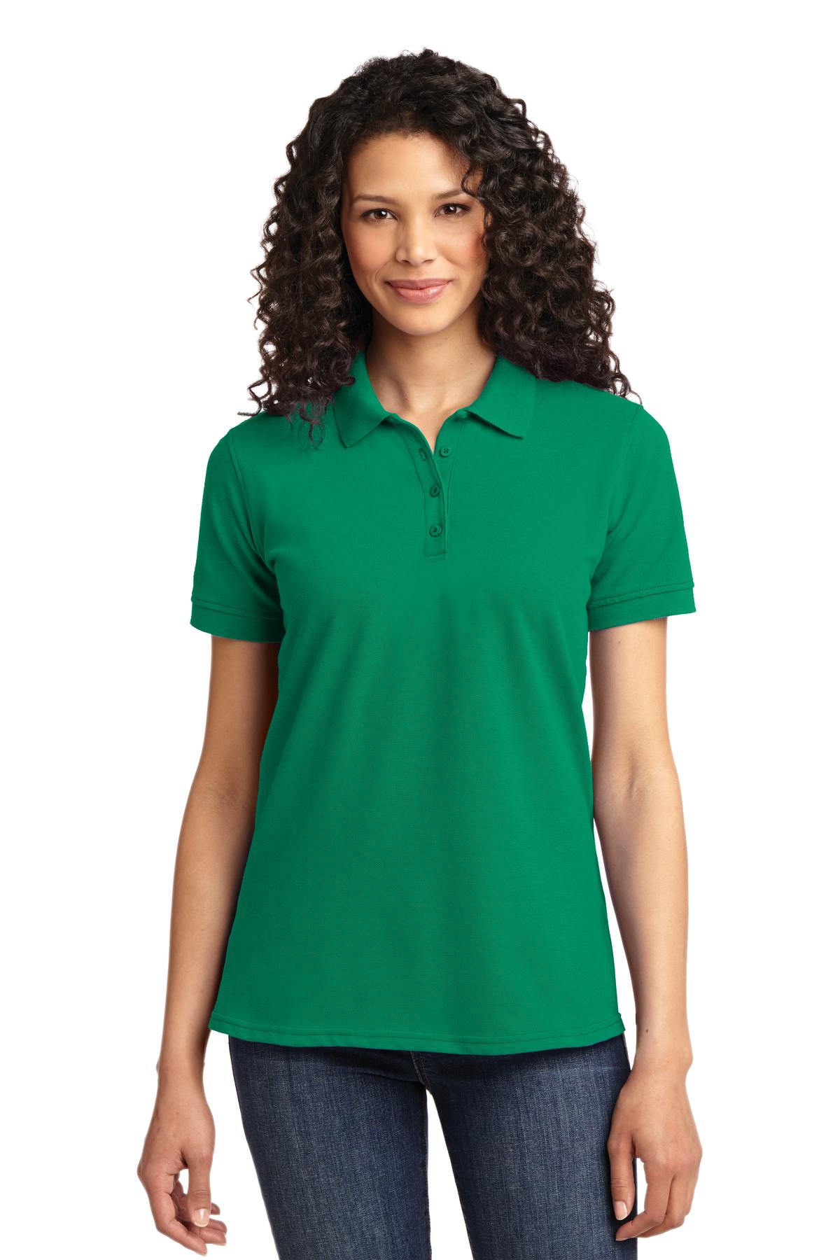 Port & Company Women's Core Blend Pique Polo. LKP155 Womens Apparel Shirts & Tops