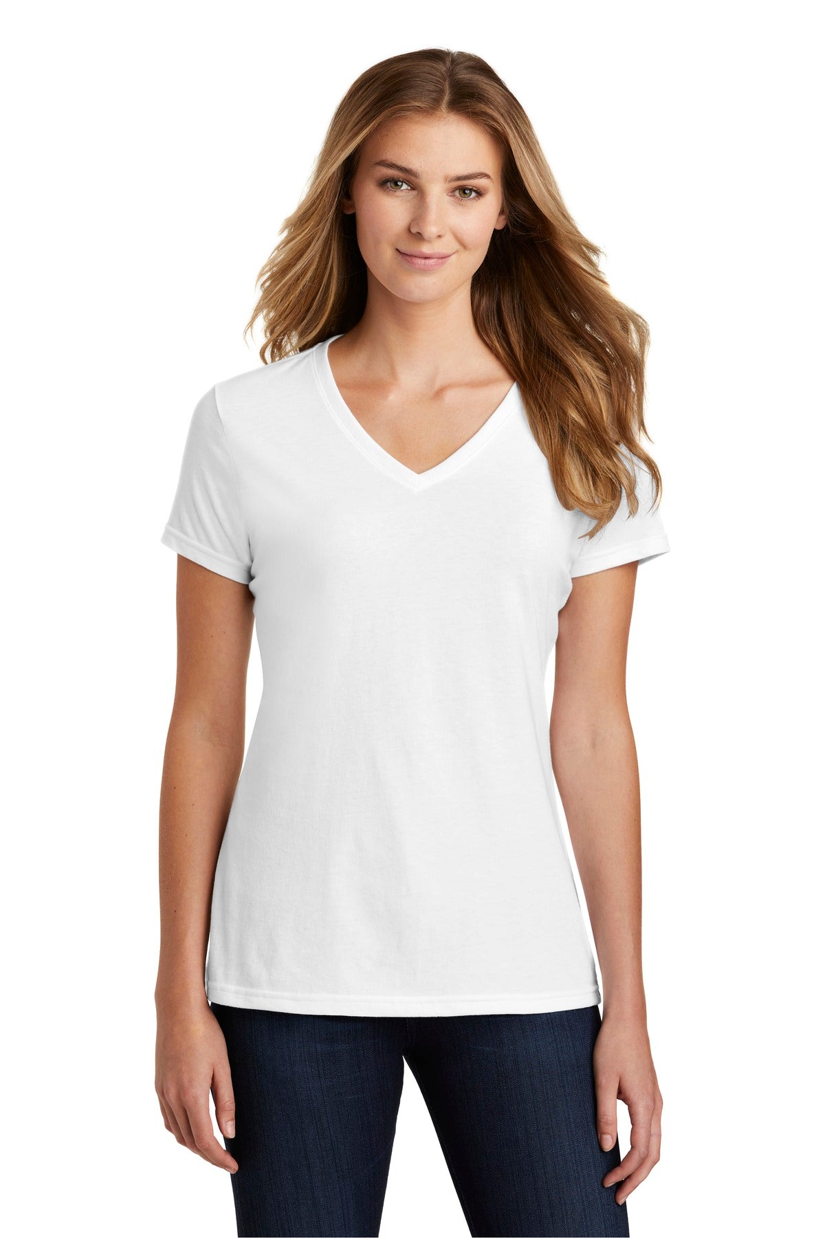 Port & Company Women's Fan Favorite Blend V-Neck Tee Womens Apparel Shirts & Tops