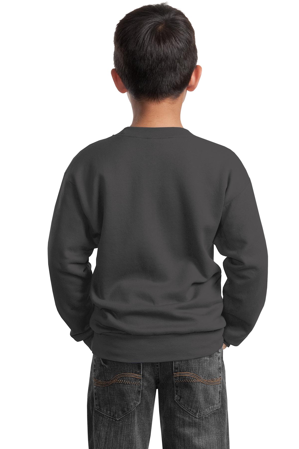 Port & Company - Youth Core Fleece Crewneck Sweatshirt Youth Apparel Hoodies & Sweatshirts