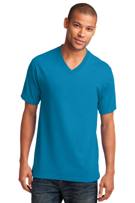 Port & Company - Men's Core Cotton V-Neck Tee Mens Apparel Shirts & Tops